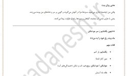 جزوه درس یک چشمه فارسی 1 پایه دهم عمومی